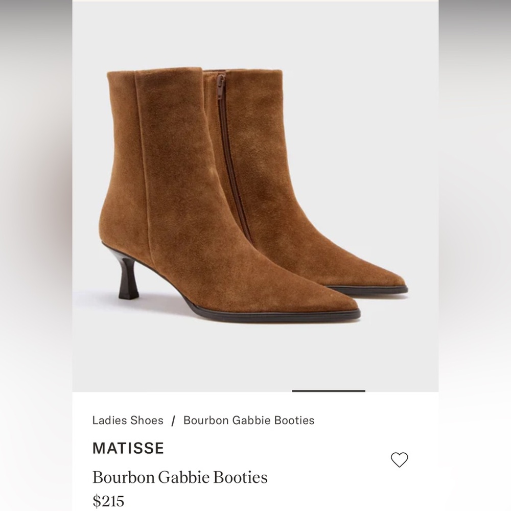 Matisse Gabbie Suede Ankle Booties in Bourbon